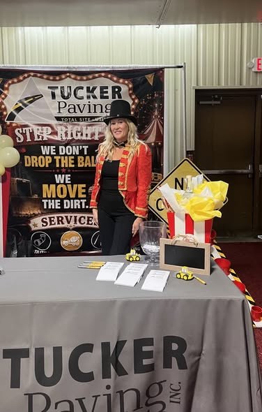 Tucker Paving's booth at the ABC Construction Expo