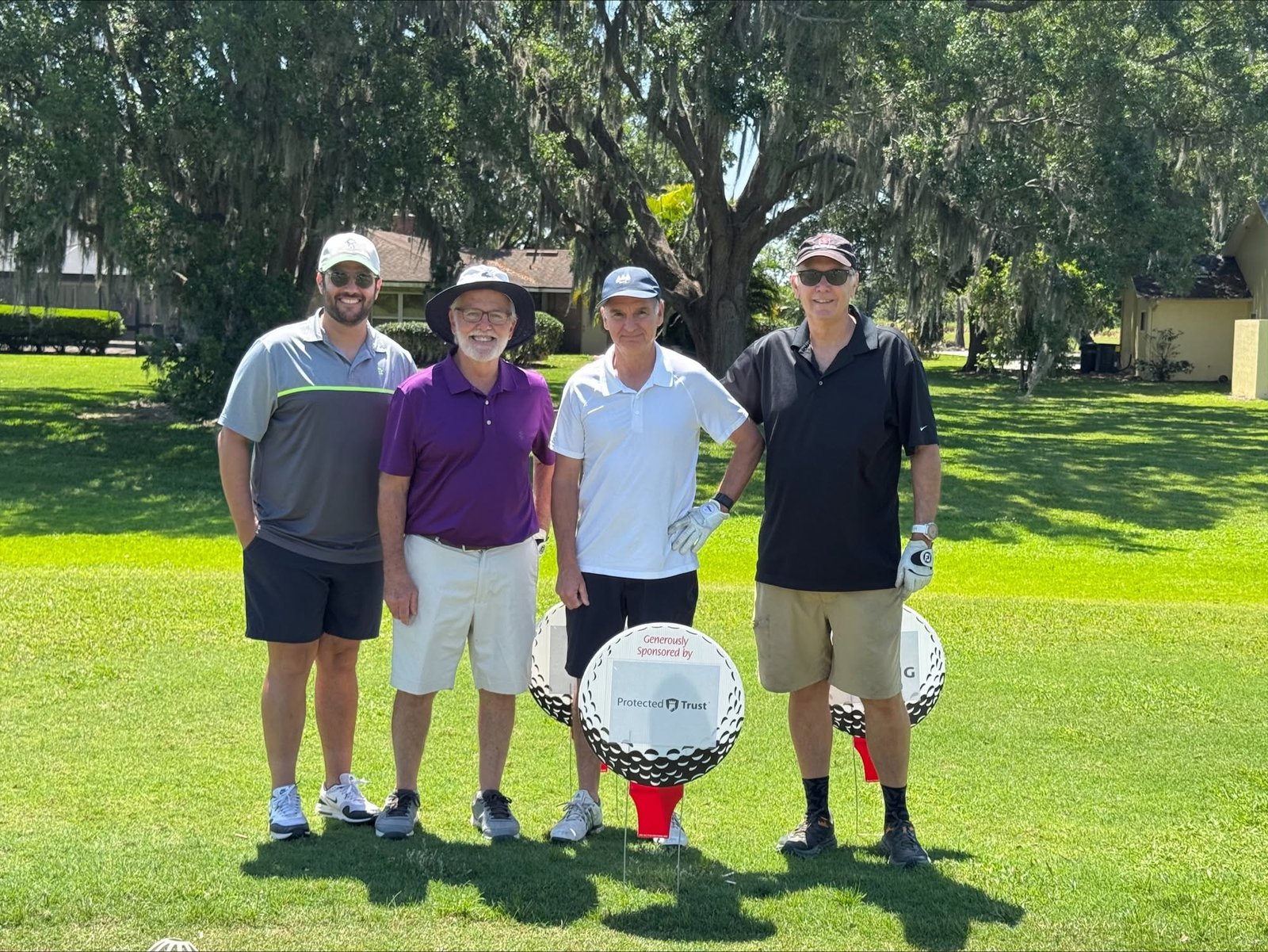 Our foursome on the course at the 34th annual Winter Haven Chamber golf tournament