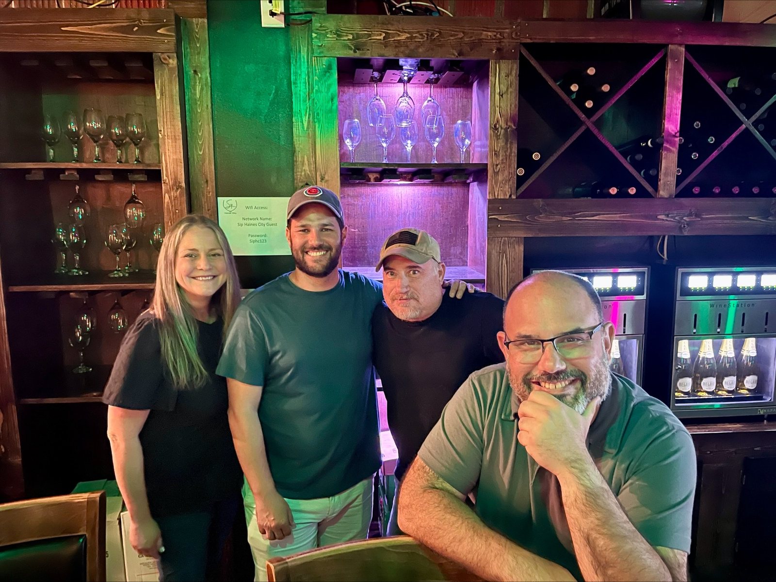 Four of us at the SIP Business to Business social