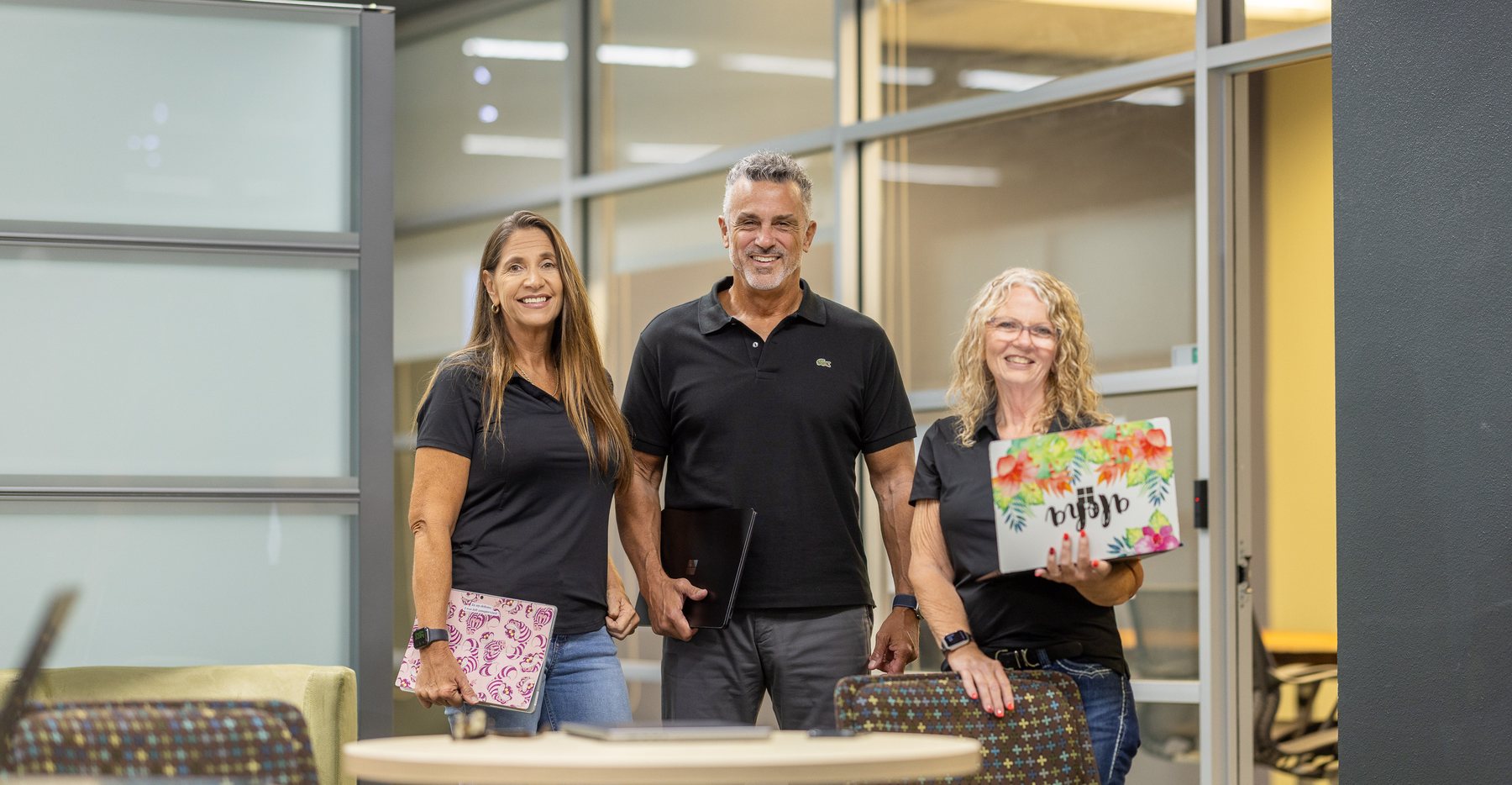 Three of the team in the Winter Haven office
